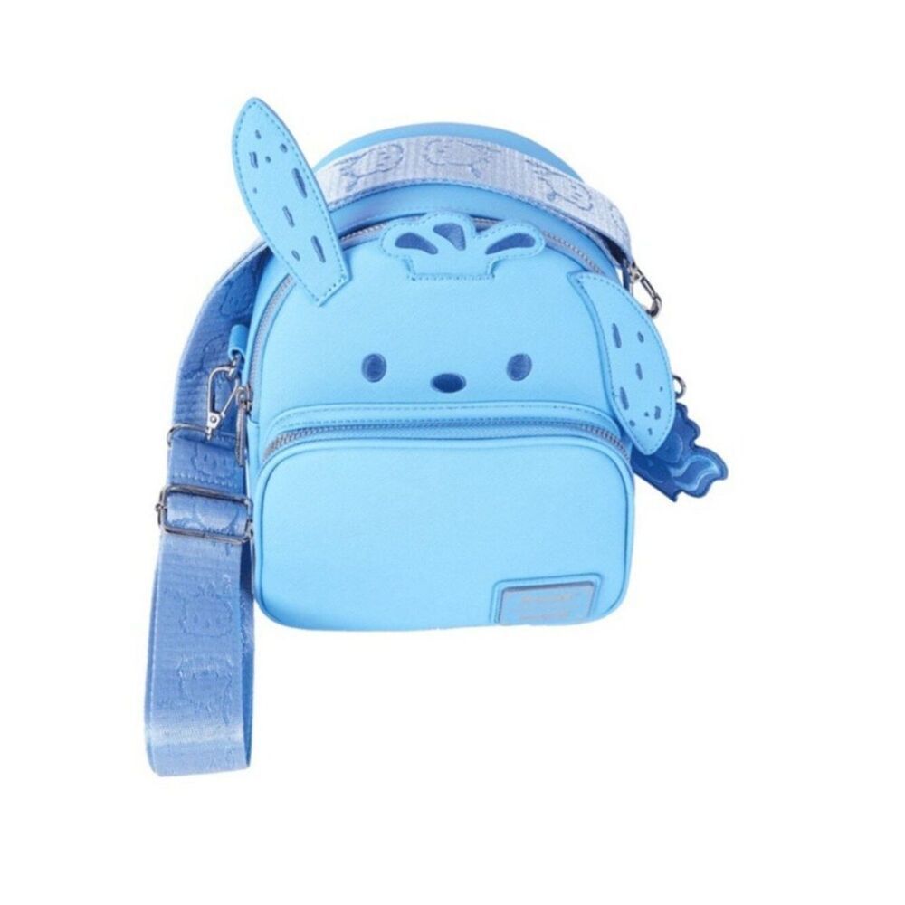 Sanrio Pochacco Cosplay Convertible Mini Backpack & Crossbody Bag Loungefly NWT - Picture 8 of 10